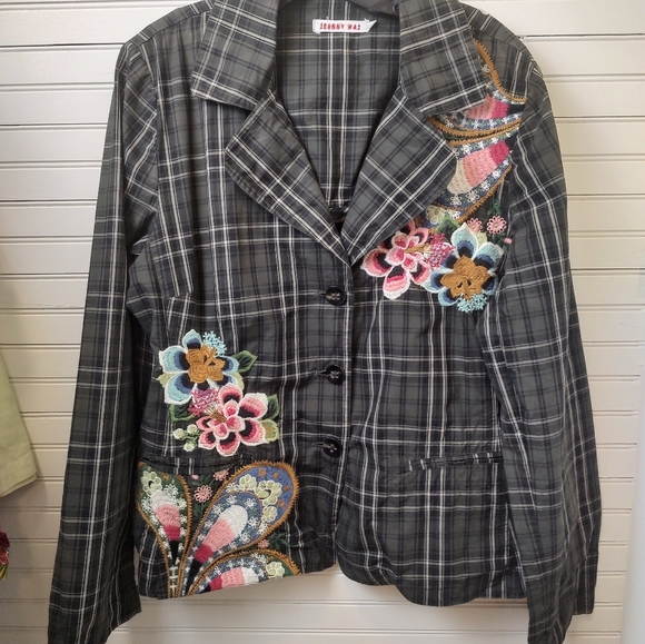 Johnny Was Jackets & Blazers - Johnny Was Embroidered Blazer XL